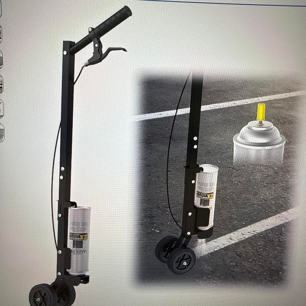 Industrial Two Wheel Marking Paint Wand Striping Sprayer for Inverted Cans